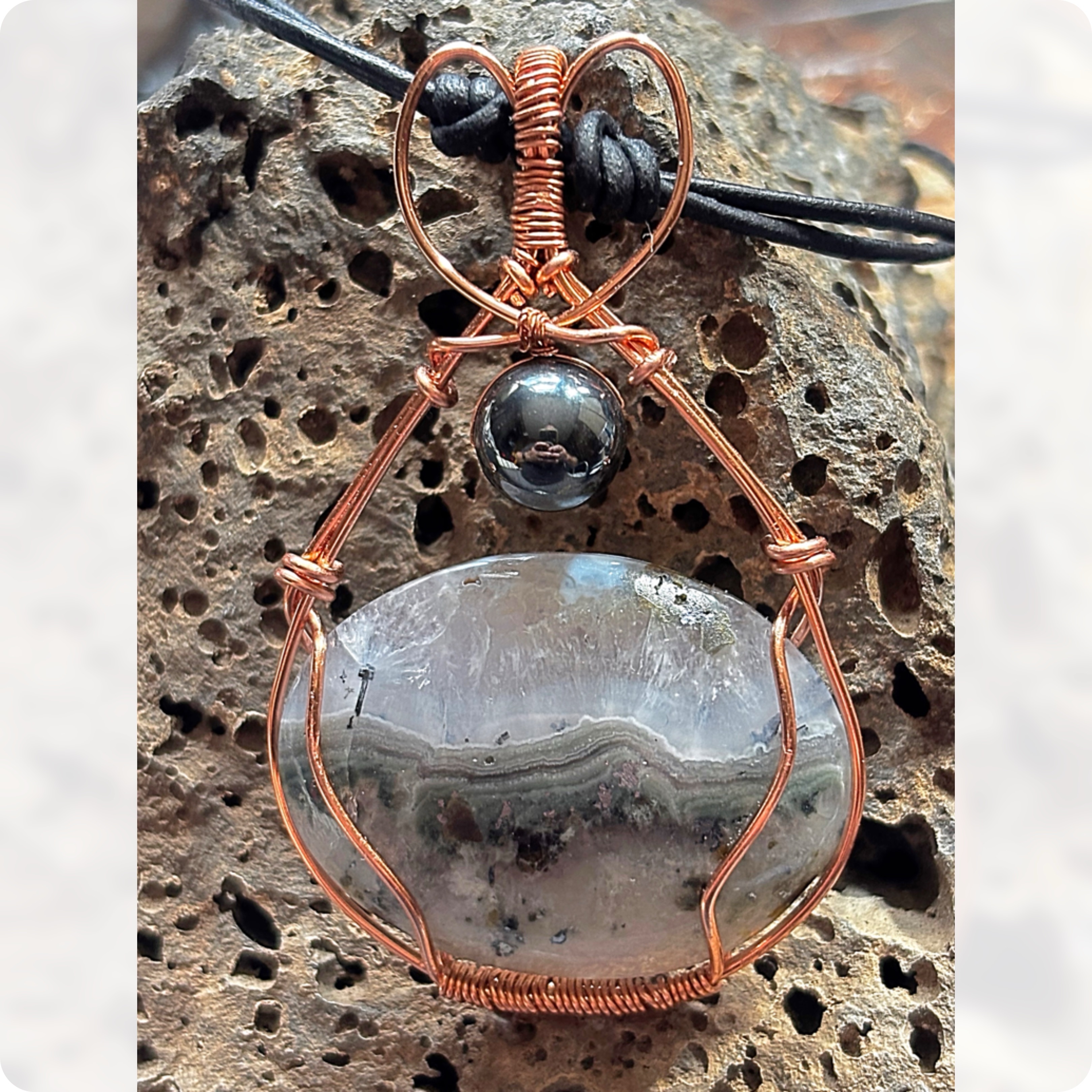 Light amethyst quartz with inclusions