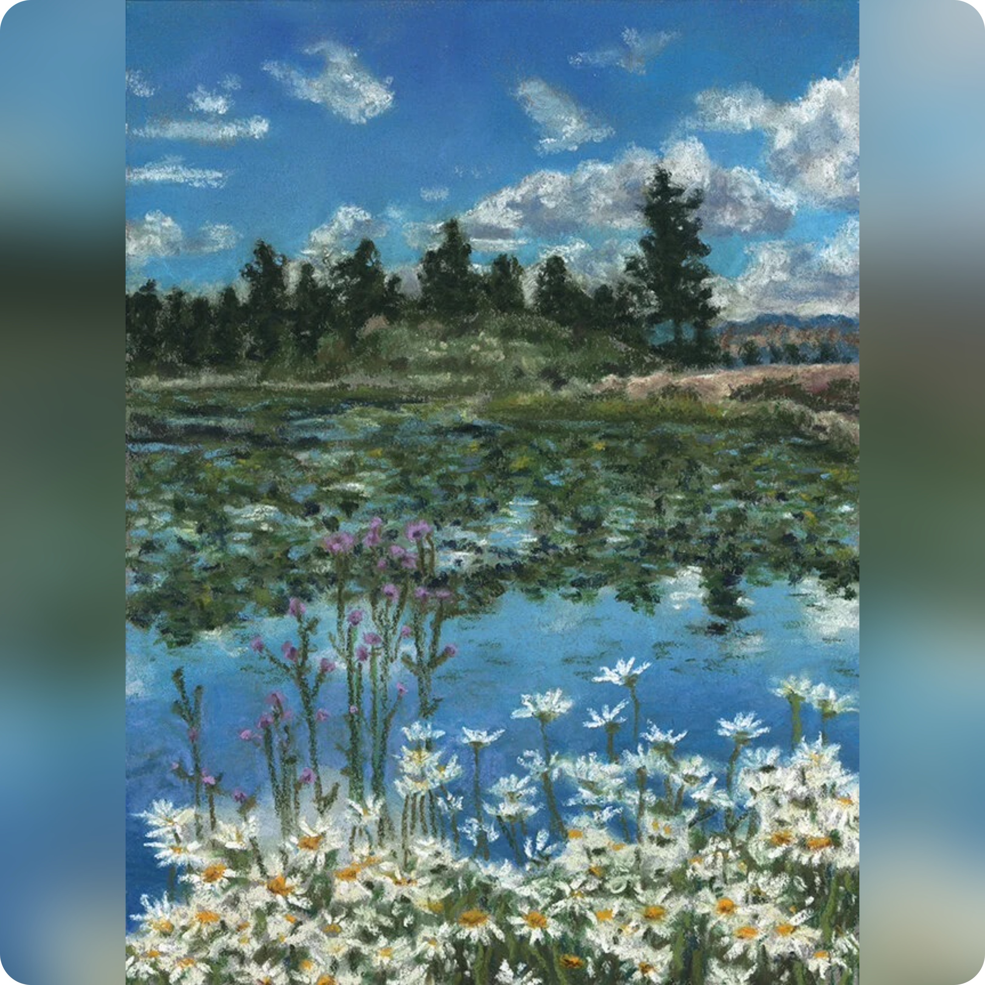 Daisy Pond Print - image 1