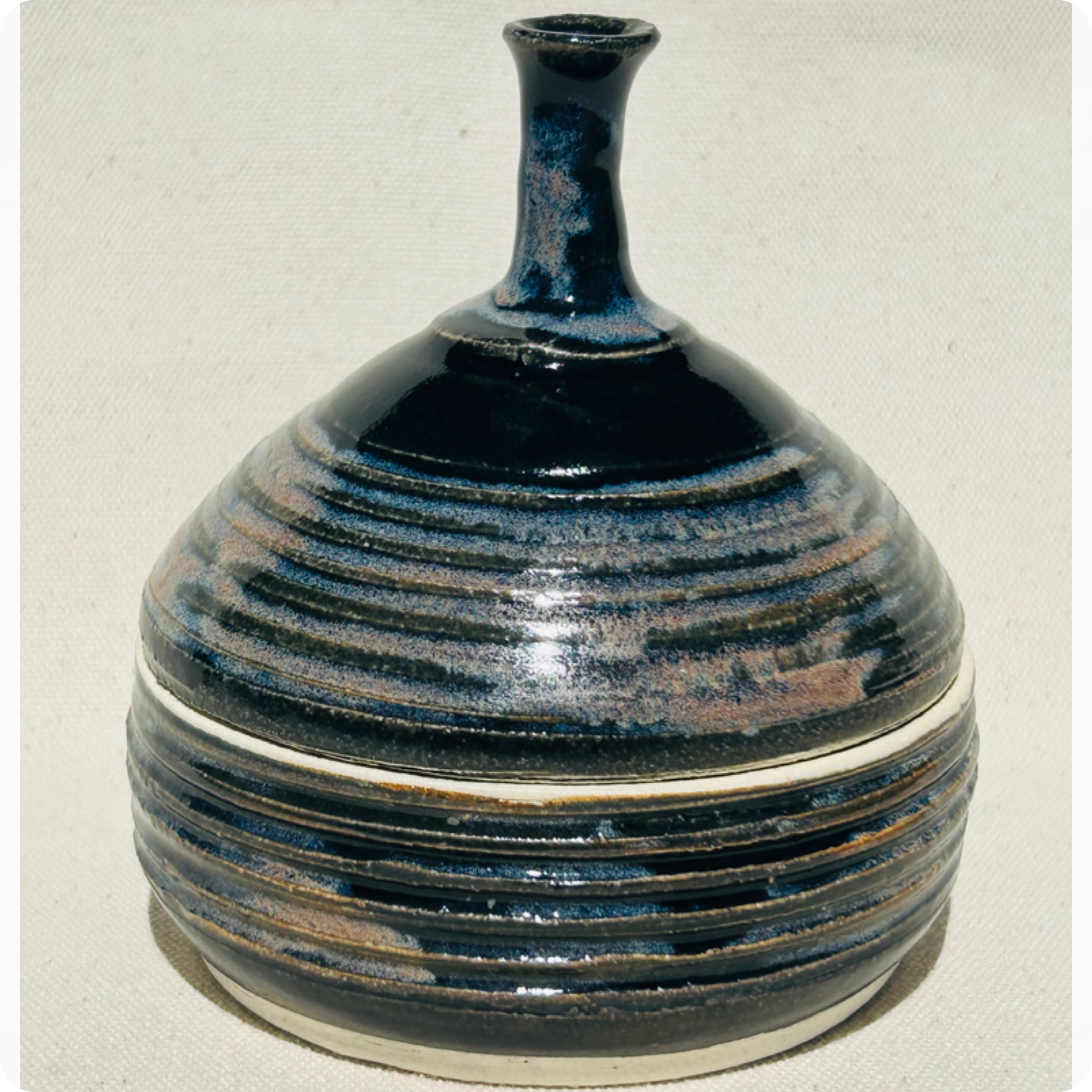 Thrown lidded ring/sugar dish #3