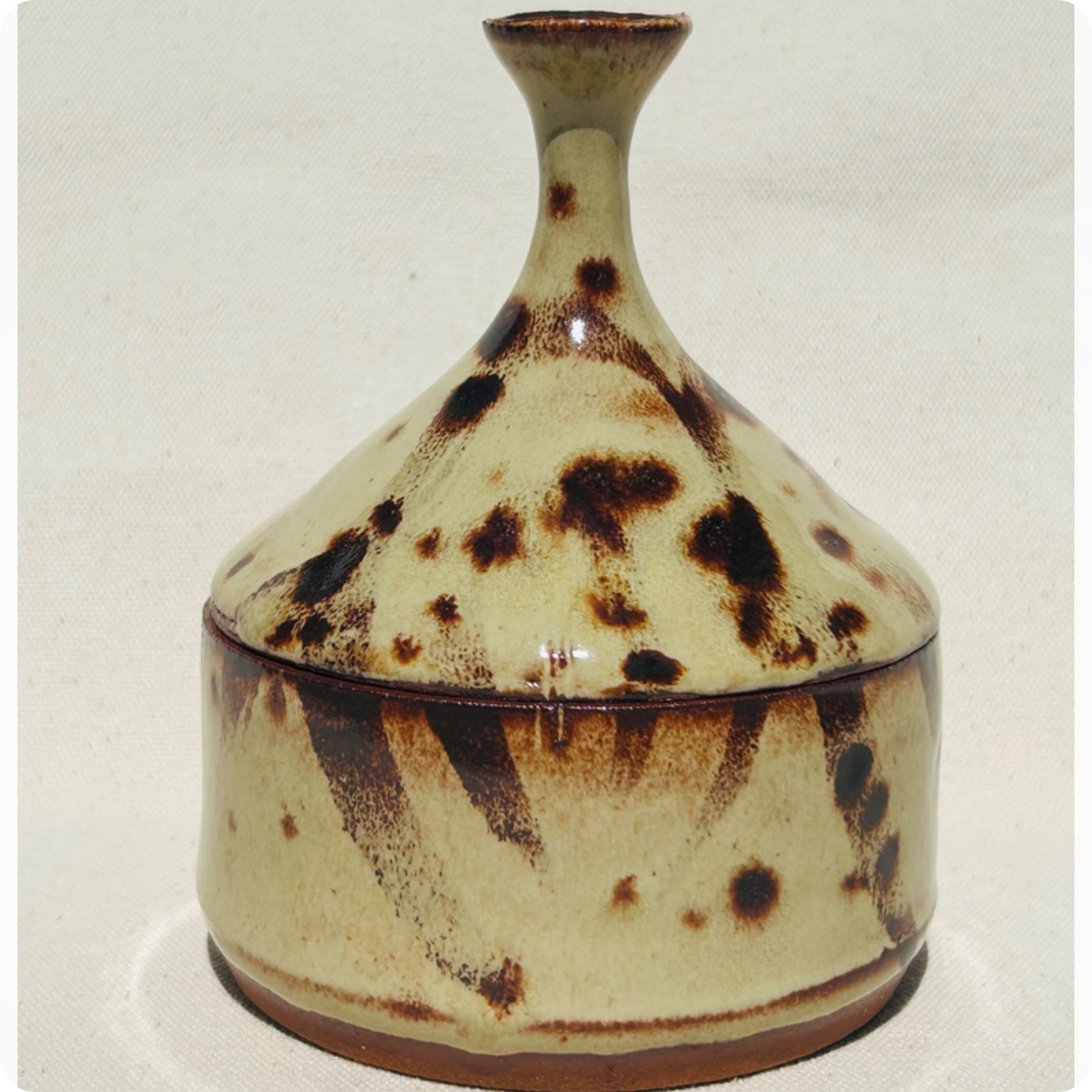 Thrown lidded ring/sugar dish #4