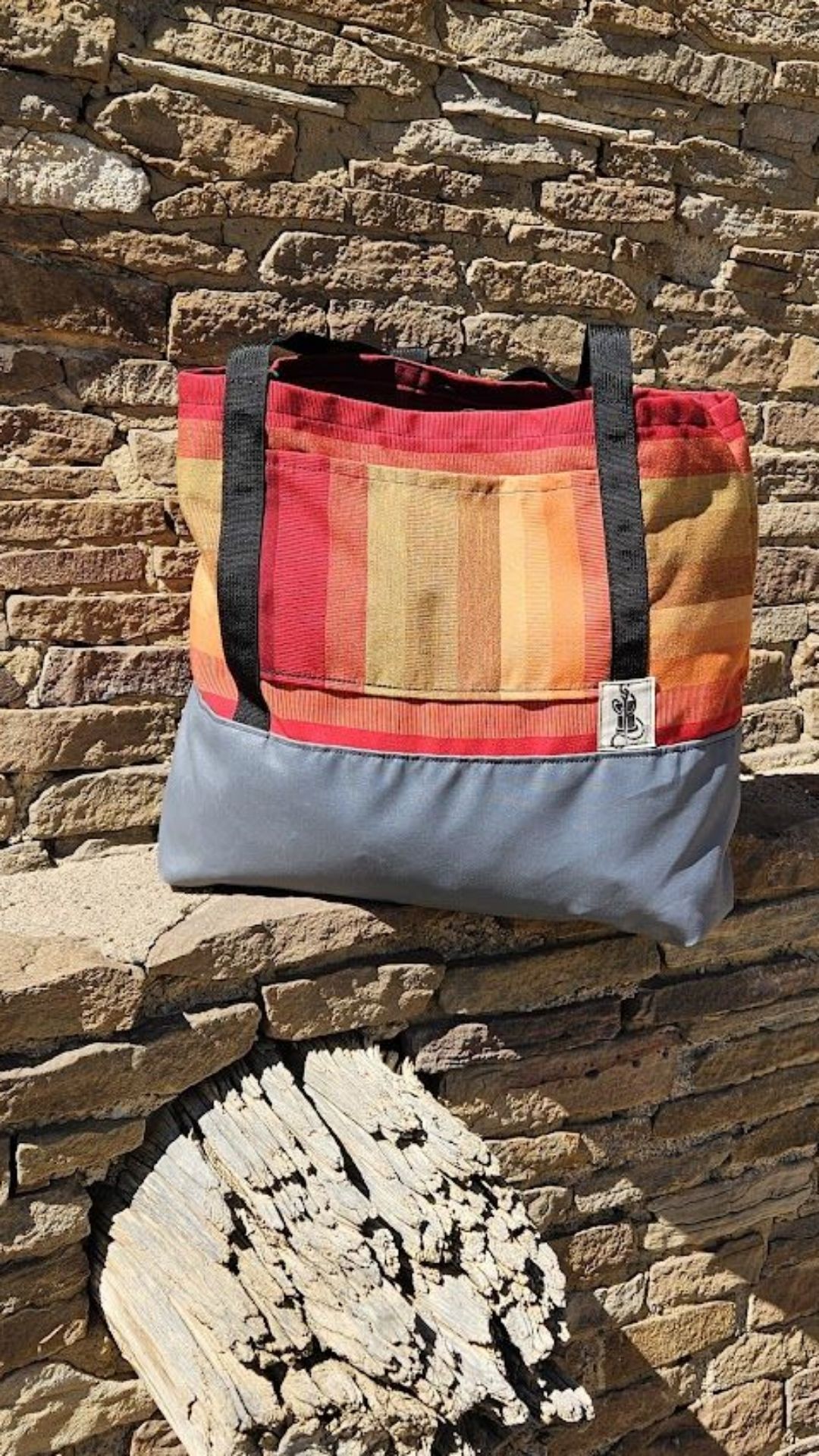Built for adventures, for beach days, for game nights! The Large Tote is made from reclaimed scrap materials from local manufacturers and made entirely in Durango. Come find me at the Durango Farmer's Market this Saturday and pick yours out!