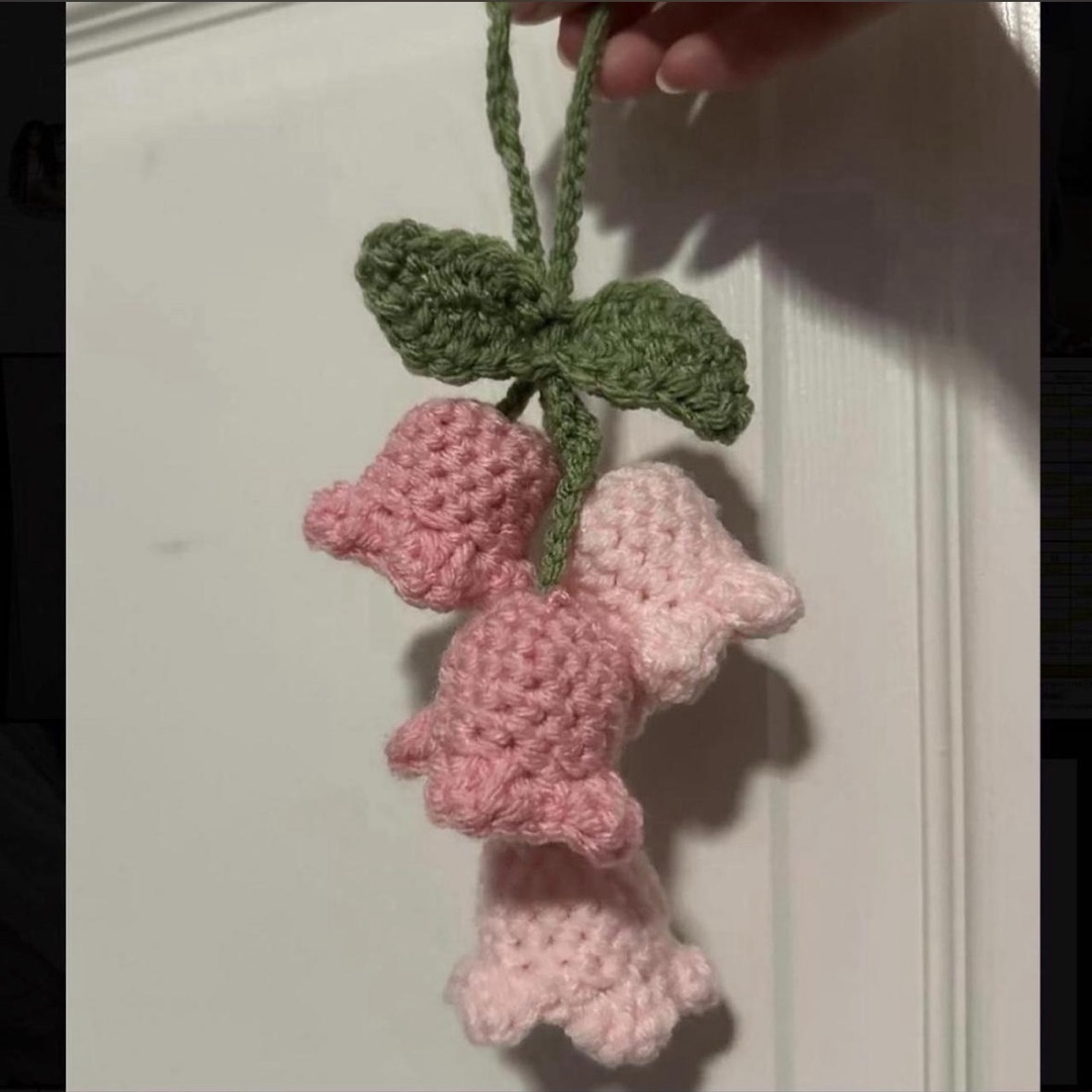 Lily flower car charm