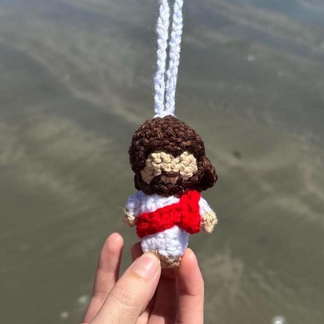 Jesus car or keychain charm